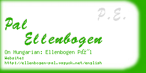 pal ellenbogen business card